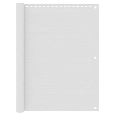 Vidaxl Balcony Schermata 120x500 cm HDPE White