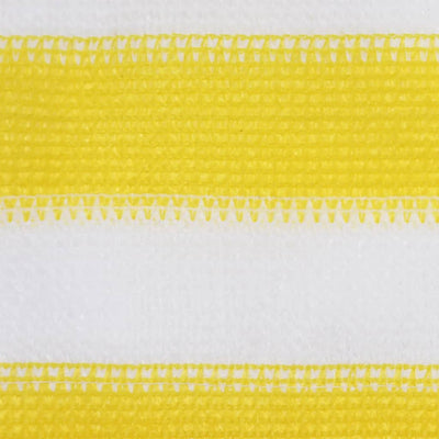 Pantalla de balcón Vidaxl 75x300 cm HDPE Amarillo y blanco