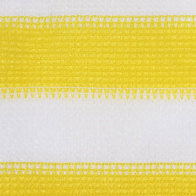 Vidaxl Balcony Screen 120x500 cm HDPE Yellow and White