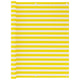 Vidaxl balkonscherm 120x600 cm hdpe geel en wit