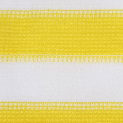 Pantalla de balcón Vidaxl 120x600 cm HDPE Amarillo y blanco
