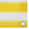 Pantalla de balcón Vidaxl 120x600 cm HDPE Amarillo y blanco