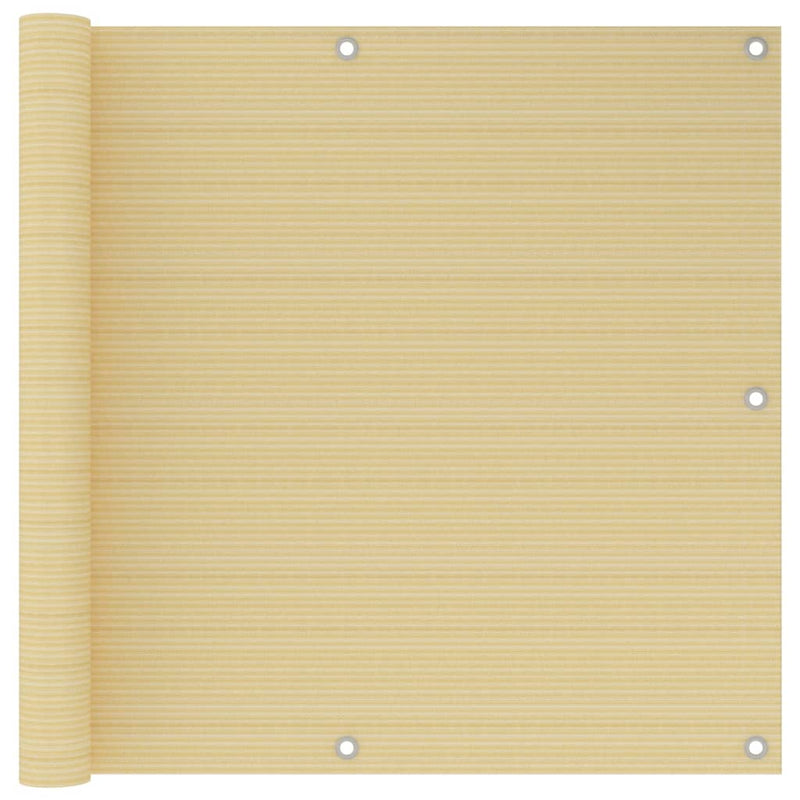 Vidaxl Balcony Schermata 90x300 cm HDPE beige
