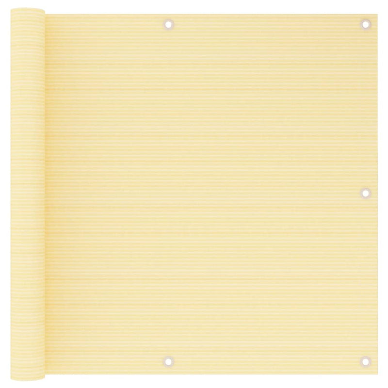 Vidaxl Balcony Screen 90x500 cm HDPE beige