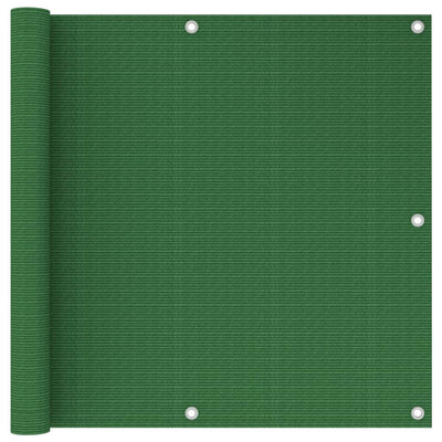 Paravento per balcone Vidaxx 90x500 cm HDPE verde chiaro