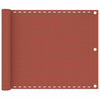 Vidaxl balkonscherm 75x500 cm hdpe terracottakleurig