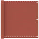 Vidaxl Balcony Screen 90x300 cm HDPE Terracotta -Colored
