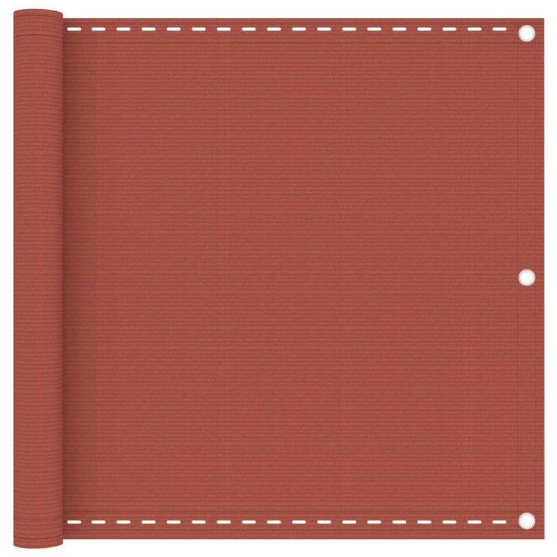 Vidaxl balkonscherm 90x400 cm hdpe terracottakleurig