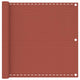 Vidaxl Balcony Screen 90x500 cm HDPE Terracotta -Colored