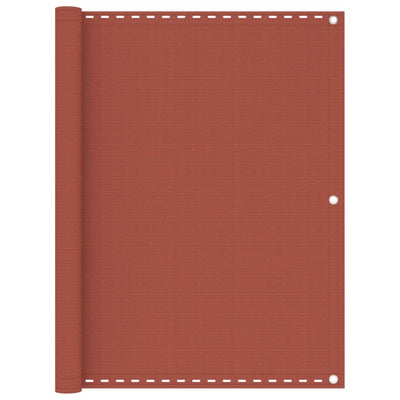 Vidaxl balkonscherm 120x500 cm hdpe terracotta