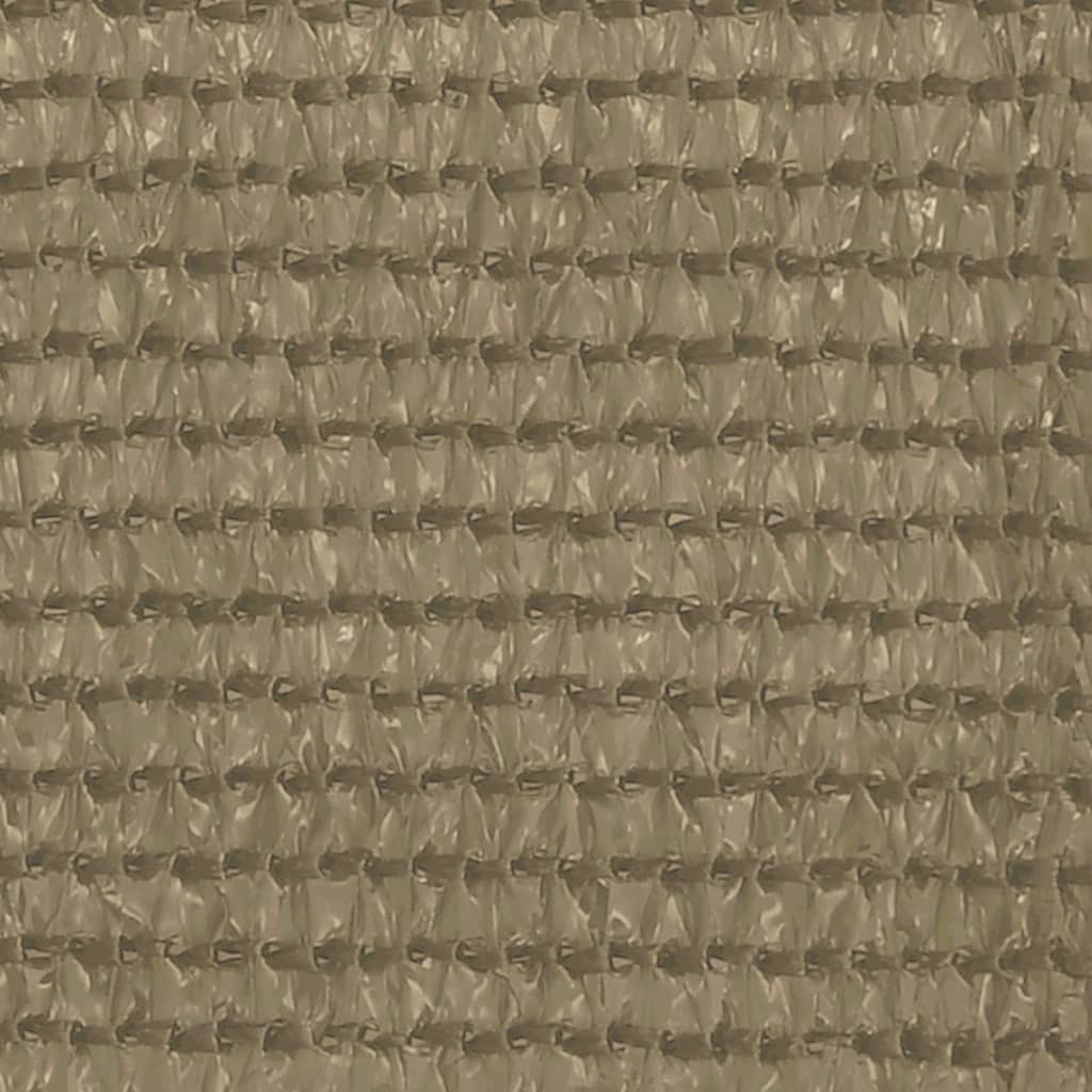 Pantalla de balcón Vidaxl 120x500 cm HDPE Taupe