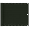 Vidaxl balkonscherm 75x600 cm hdpe donkergroen