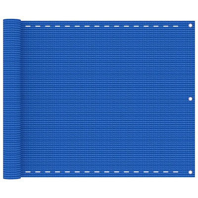 VidaXL Balkonscherm 75x500 cm HDPE blauw