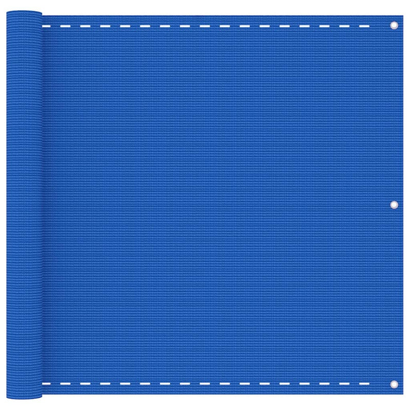 Pantalla de balcón Vidaxl 90x600 cm HDPE Azul