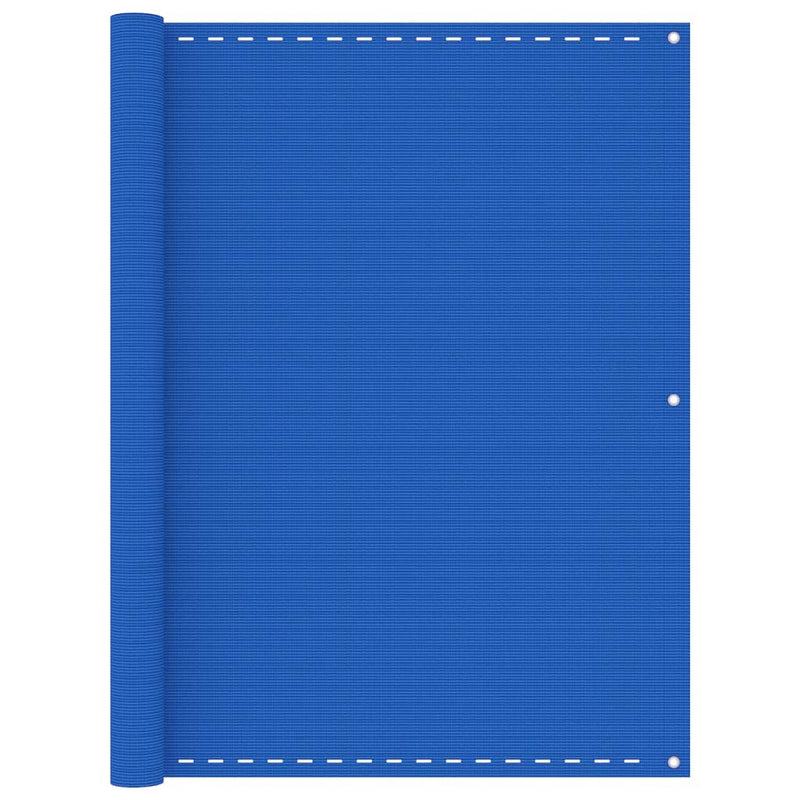 Vidaxl balkonscherm 120x500 cm hdpe blauw