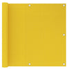 Pantalla de balcón Vidaxl 90x500 cm HDPE Amarillo
