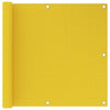Pantalla de balcón Vidaxl 90x600 cm HDPE Amarillo