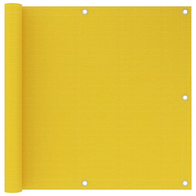 Vidaxl Balcony Schermata 90x600 cm HDPE Yellow