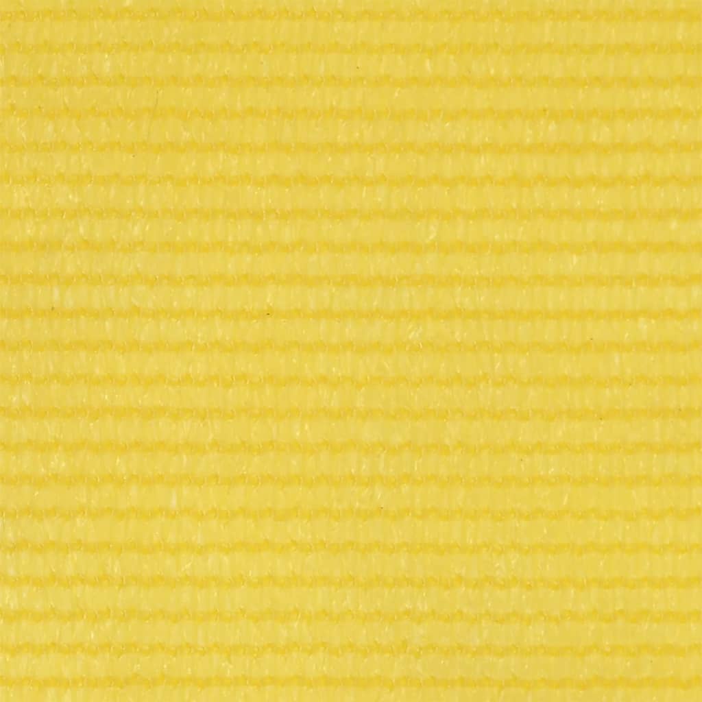 Pantalla de balcón Vidaxl 90x600 cm HDPE Amarillo