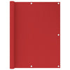 Vidaxl balkonscherm 120x400 cm hdpe rood