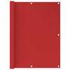 Pantalla de balcón Vidaxl 120x500 cm HDPE RED