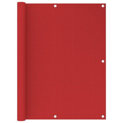 Pantalla de balcón Vidaxl 120x500 cm HDPE RED