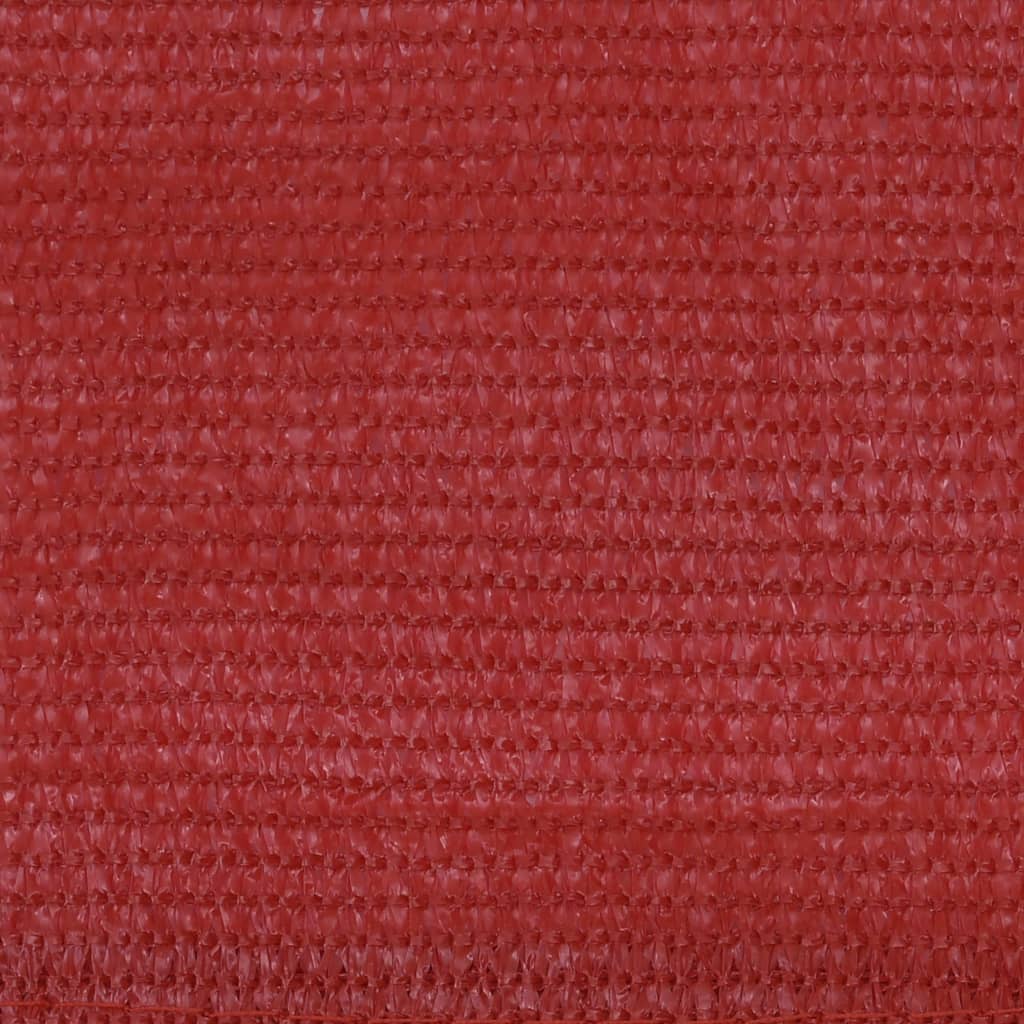 Pantalla de balcón Vidaxl 120x600 cm HDPE RED