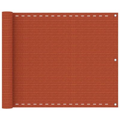 Pantalla de balcón Vidaxl 75x300 cm HDPE Oranje