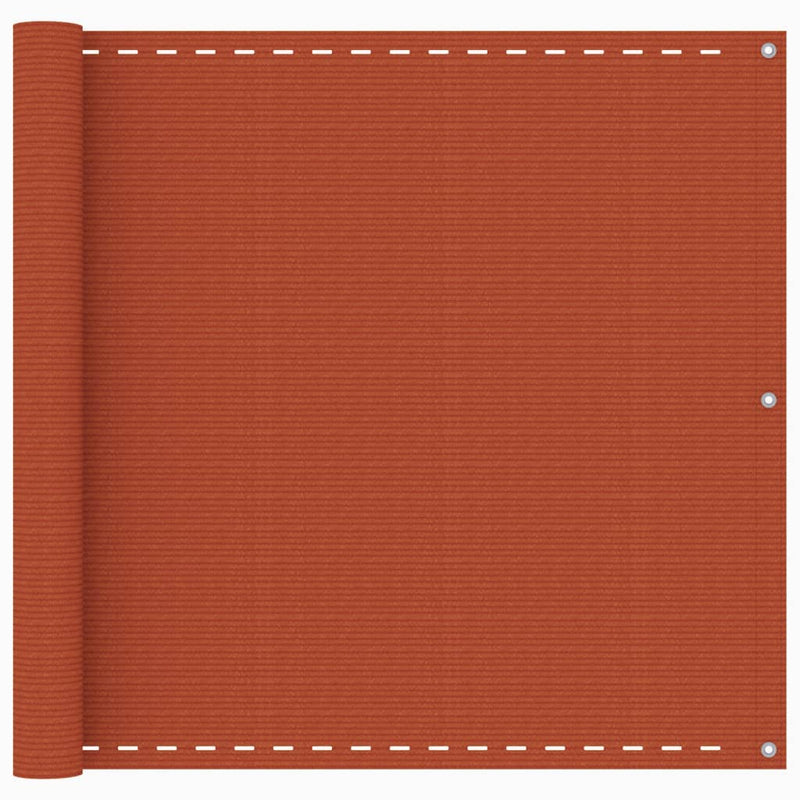 Vidaxl balkonscherm 90x400 cm hdpe oranje