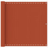 Pantalla de balcón Vidaxl 90x400 cm HDPE Oranje