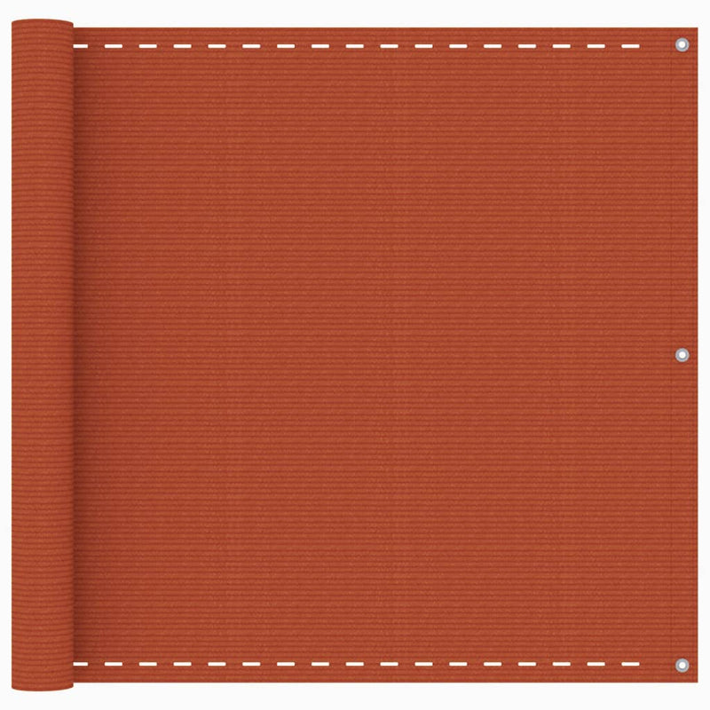 Vidaxl balkonscherm 90x600 cm hdpe oranje