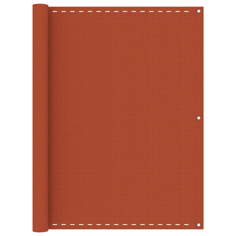 Vidaxl balkonscherm 120x400 cm hdpe oranje