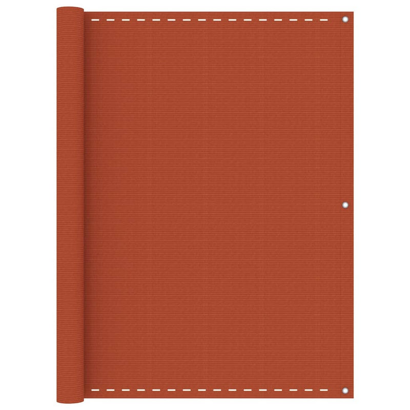 Vidaxl balkonscherm 120x600 cm hdpe oranje