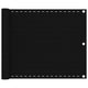 Vidaxl Balcony Schermata 75x500 cm HDPE Nero