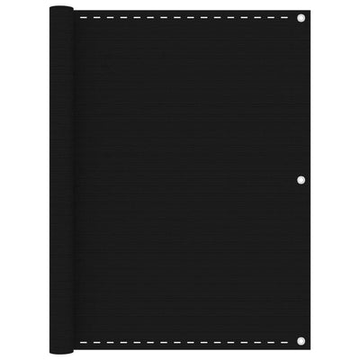Vidaxl Balcony Schermata 120x400 cm HDPE Nero