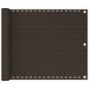 VidaXL Balkonscherm 75x400 cm HDPE bruin