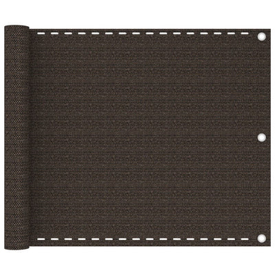 Pantalla de balcón Vidaxl 75x400 cm HDPE BROWN