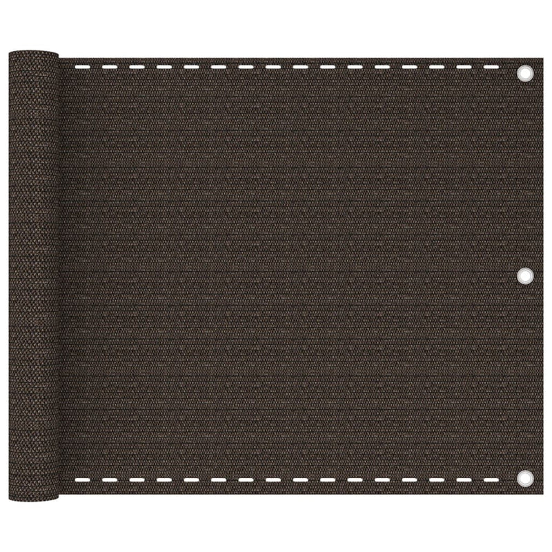 VidaXL Balkonscherm 75x400 cm HDPE bruin