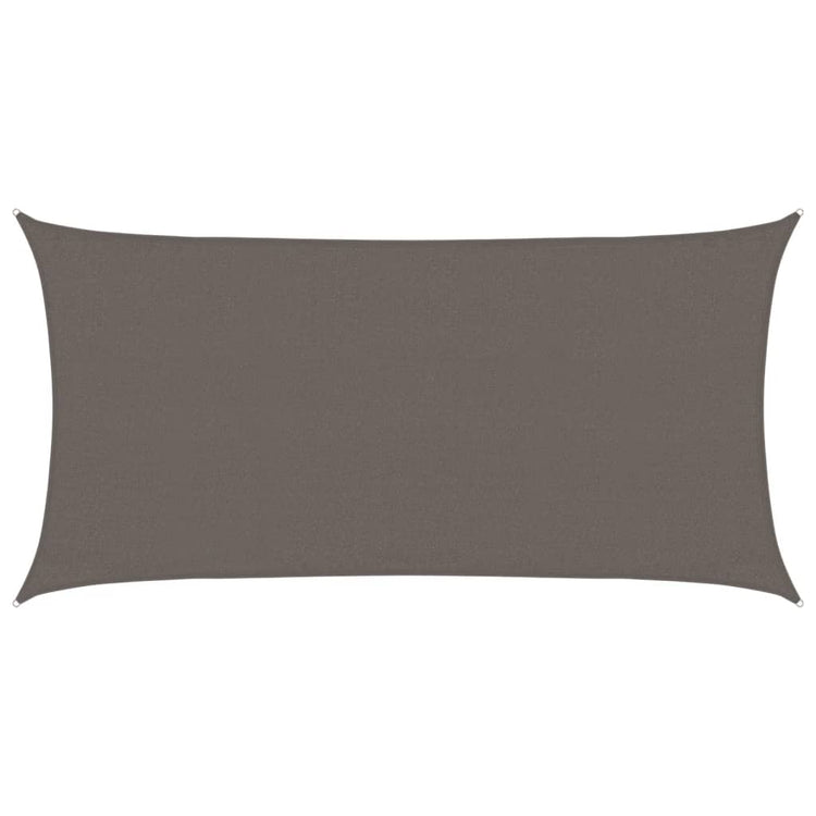 Vidaxl zonnezeil 160 g m² 3x6 m hdpe antracietkleurig