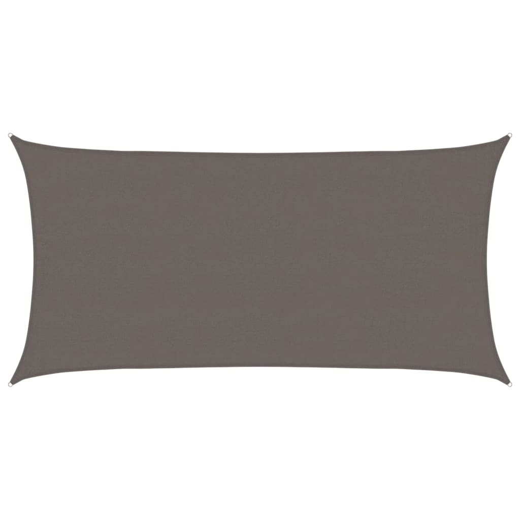 Vela de sol vidaxl 160 g m² 4x7 m HDPE antracita