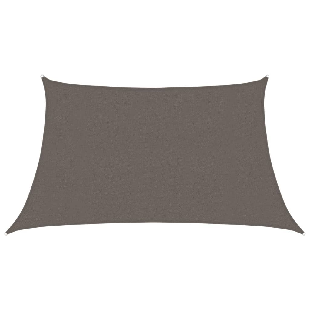 Vidaxl Zonnezeil 160 g m² 3 4x2 M HDPE antracite -lorato