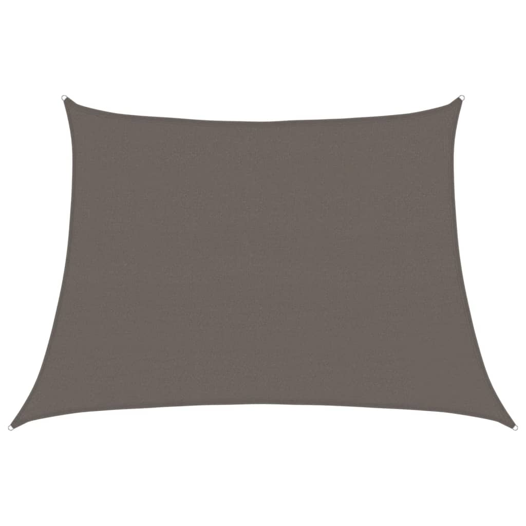 Vidaxl Zonnezeil 160 g m² 4 5x3 m HDPE antracite -lorato
