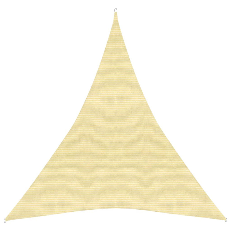 Vidaxl zonnezeil 160 g m² 5x7x7 m hdpe beige