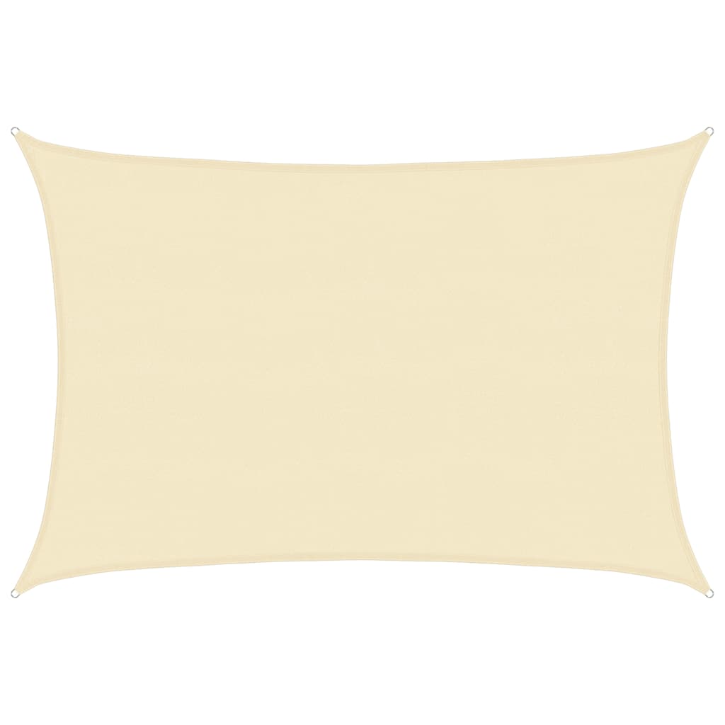 Vidaxl Zonnezeil 160 g m² 5x7 m HDPE Cream -colored