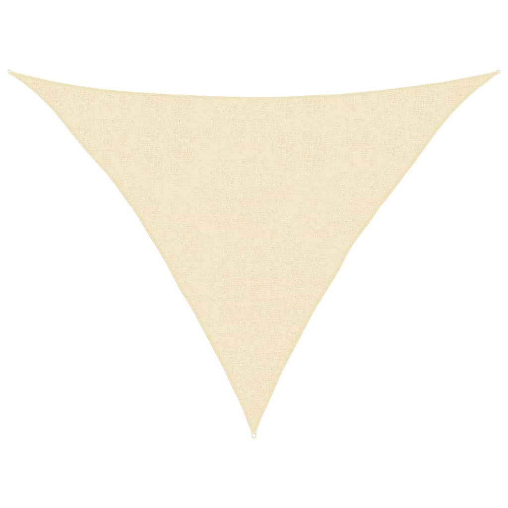 Vidaxl Zonnezeil 160 g m² 2,5x2,5x3,5 m Crema HDPE