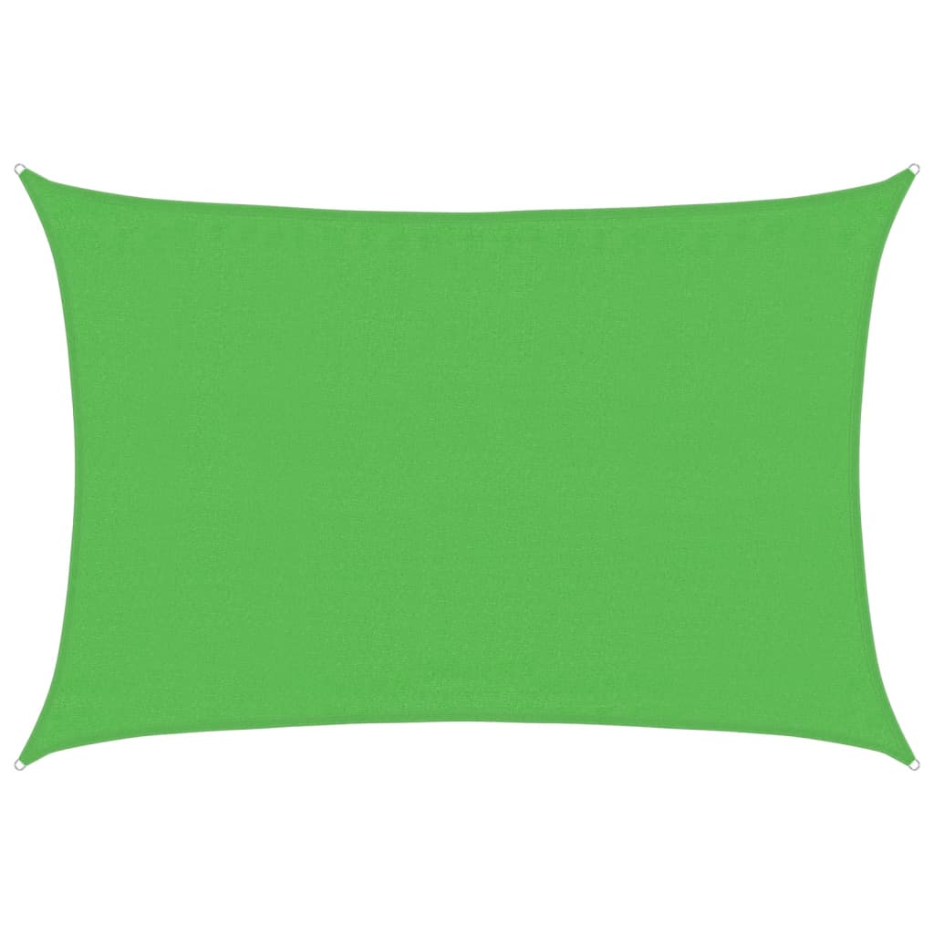 Vidaxl Zonnezeil 160 g m² 3,5x4,5 m HDPE Verde chiaro