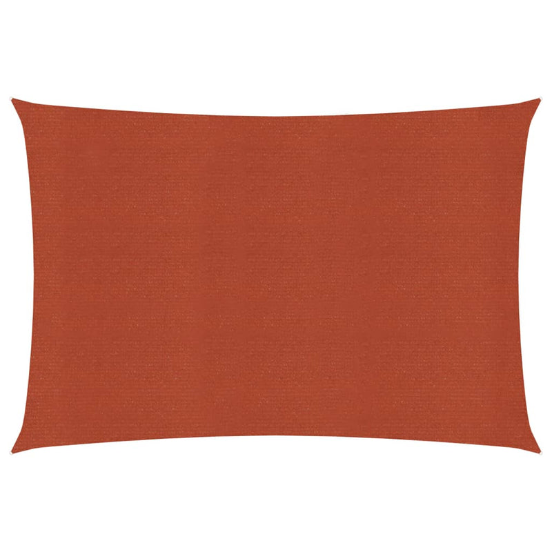 VidaXL Zonnezeil 160 g m² 3x4 m HDPE terracottakleurig