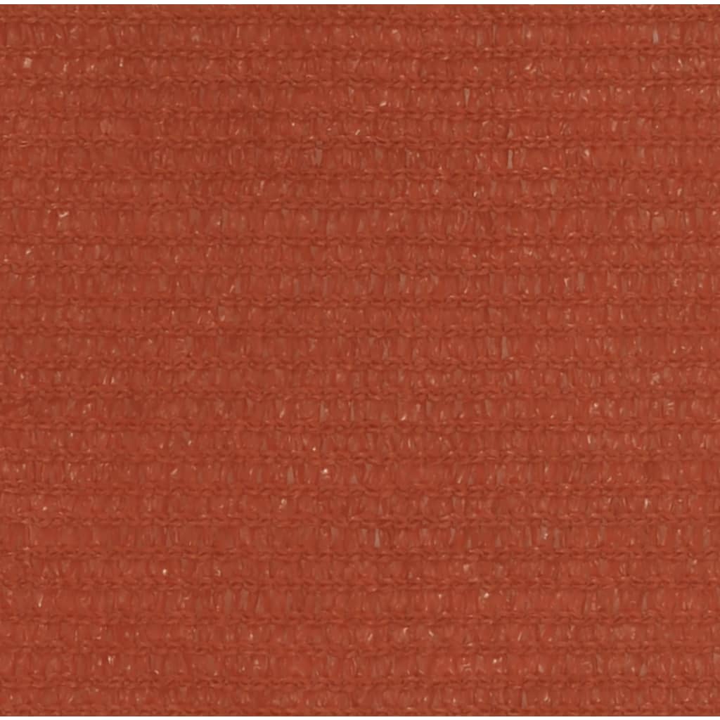 Vidaxl Zonnezeil 160 g m² 3x4 m Terracotta HDPE colorato