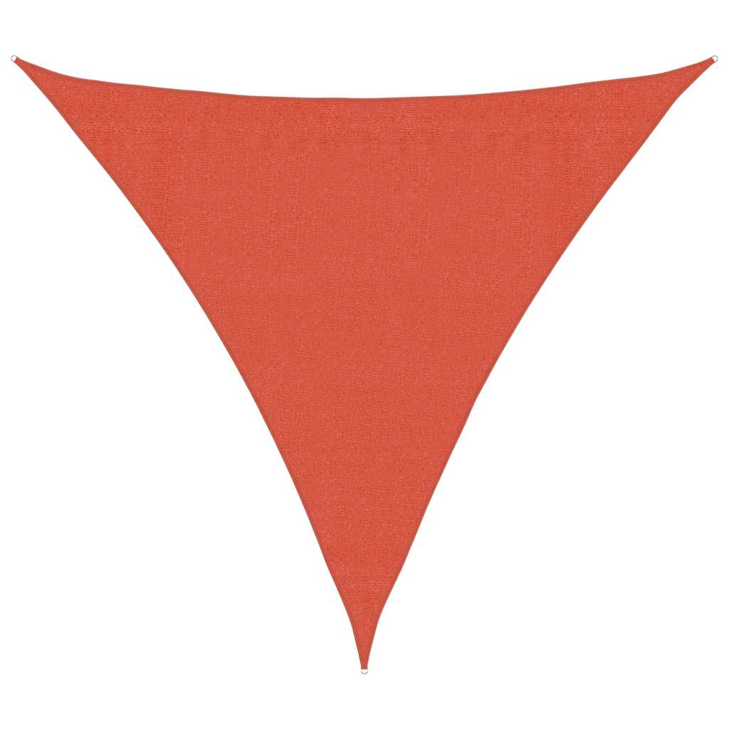 Vidaxl tenda da sole 160 g m² triangolare 3,6x3,6x3,6 m HDPE terracotta