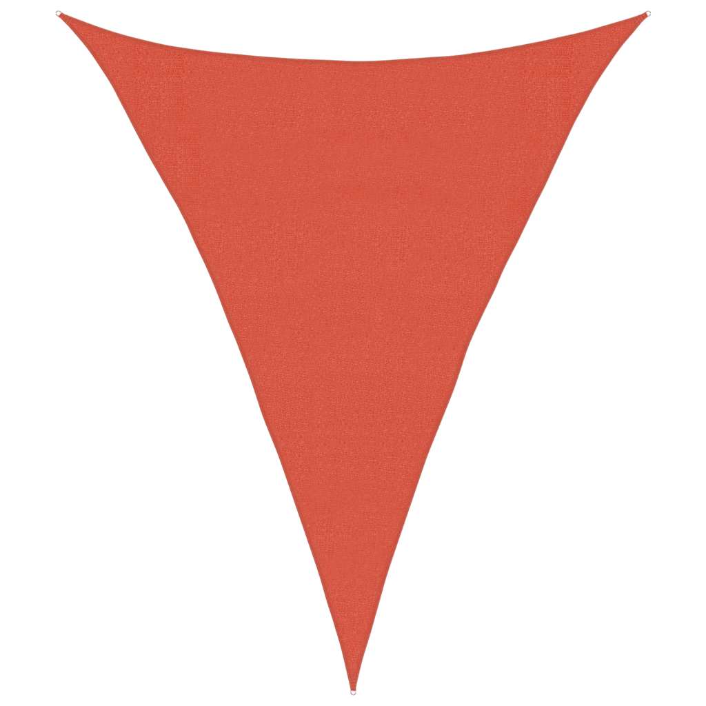 Tenda da sole Vidaxx 160 g m² triangolare 3x4x4 m HDPE color terracotta